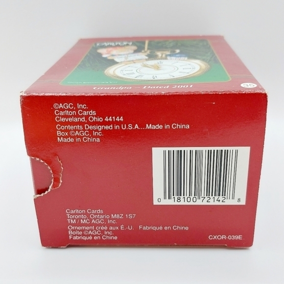 2001 Carlton Cards Grandpa Ornament in original box - Picture 6 of 6
